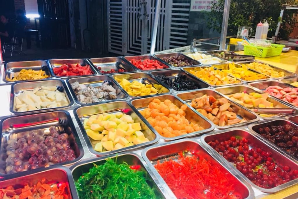 Khói Buffet – Mát lạnh với buffet trái cây và kèm bơ Đà Lạt ở đường Man Thiện Quận 9